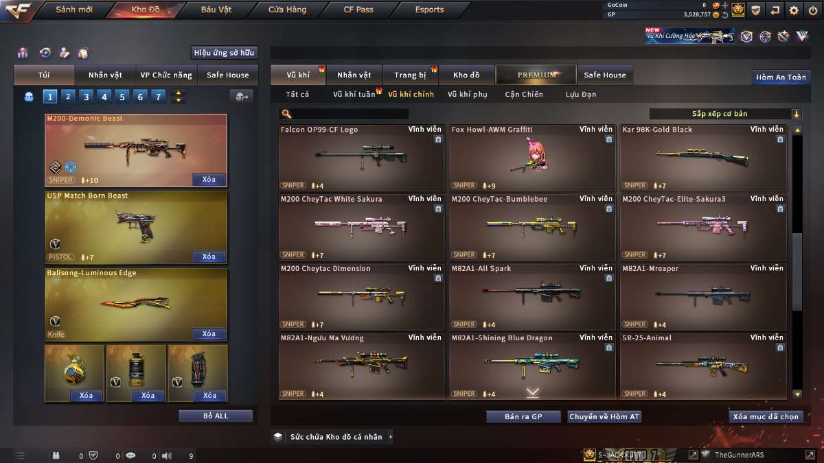 shop acc cf uy tin gia re